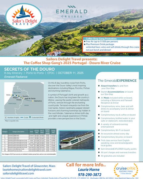 2025 Douro River Cruise - Porto, Portugal